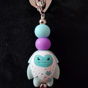 Cute Yeti Tumbler Charm with Beads